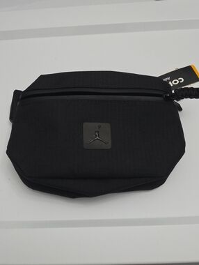 Jordan Black Minimalist Belt Bag with Subtle Jumpman Patch